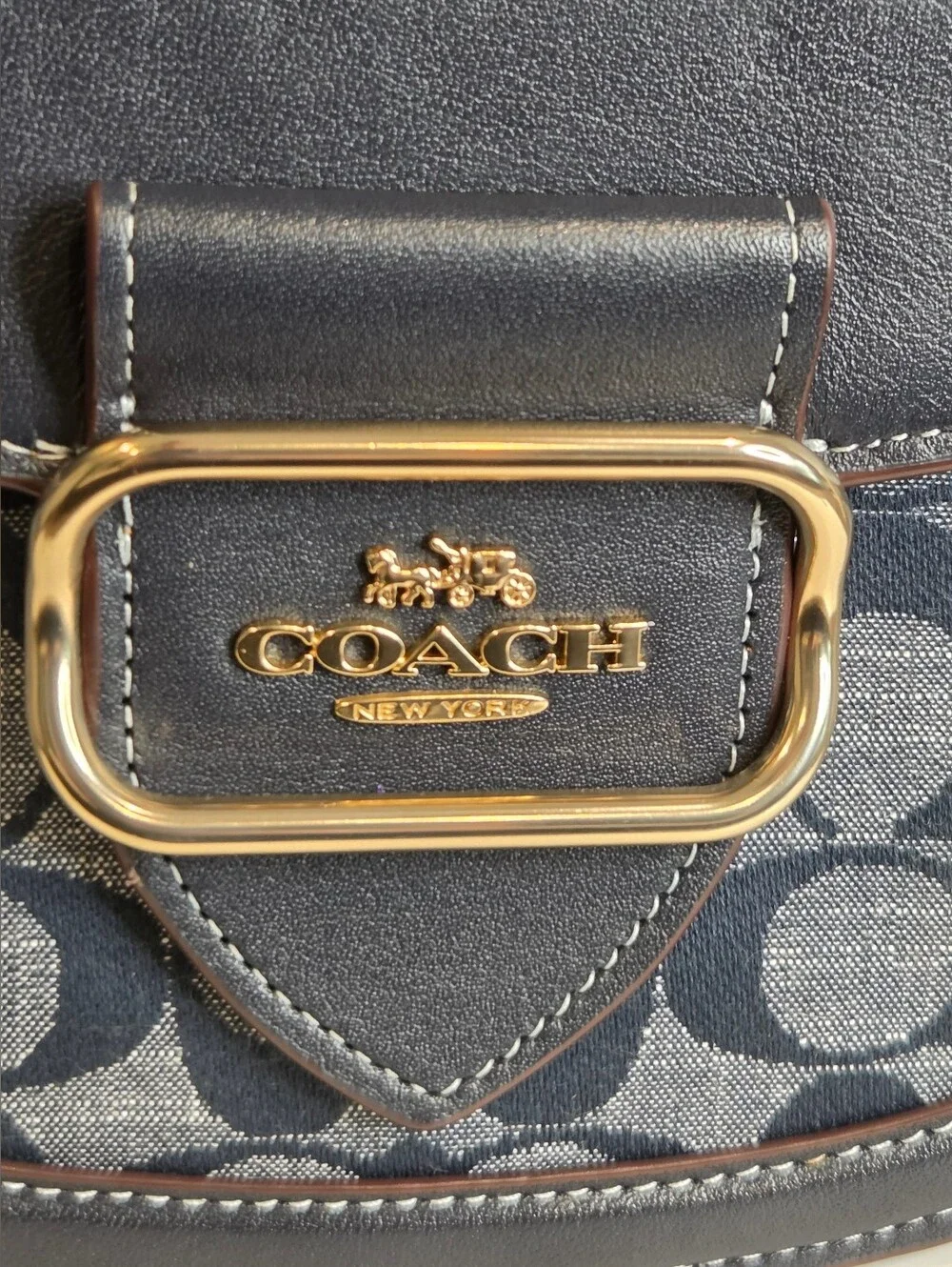 Coach Morgan Saddle Bag In Signature Chambray (Style CH143)